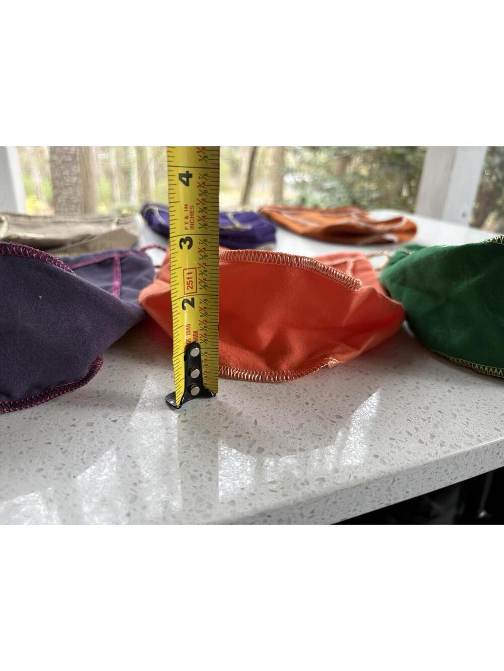 Lot of 6 Crown Royal Bags Variety of Colors Purple Green Vanilla Peach Caramel - Picture 16 of 16
